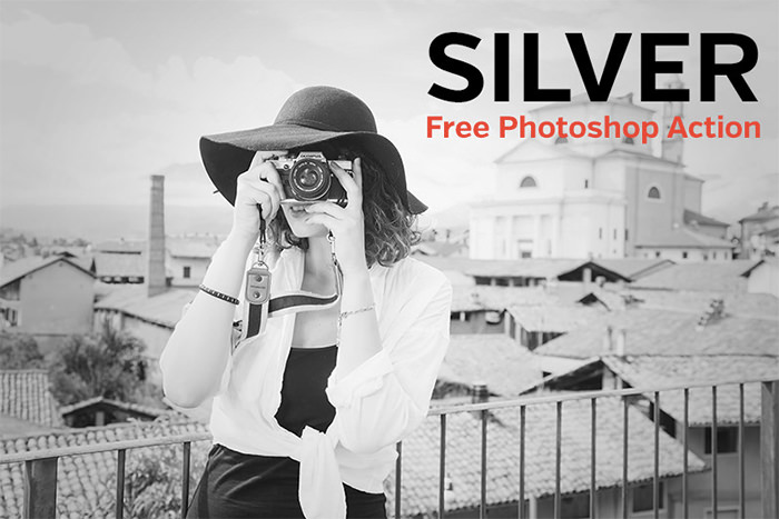 Free Photoshop Action: Silver