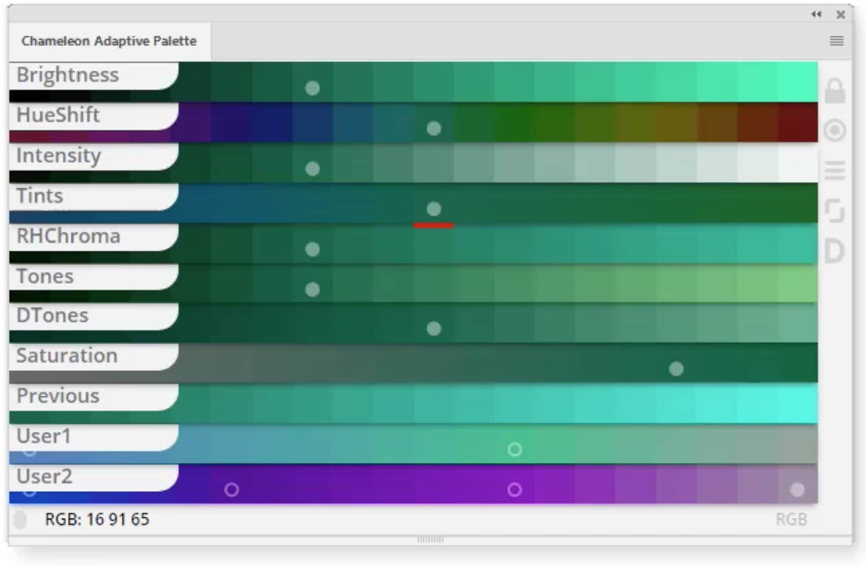 Chameleon Adaptive Palette