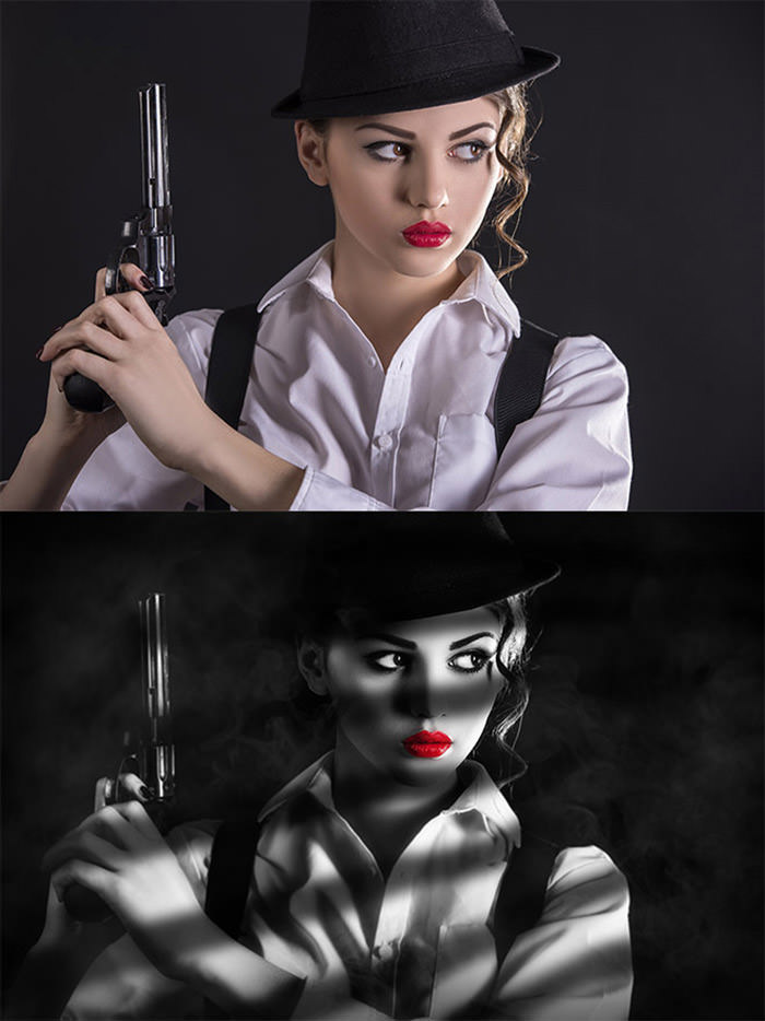 Creating a Sin City-Inspired Film Noir Effect