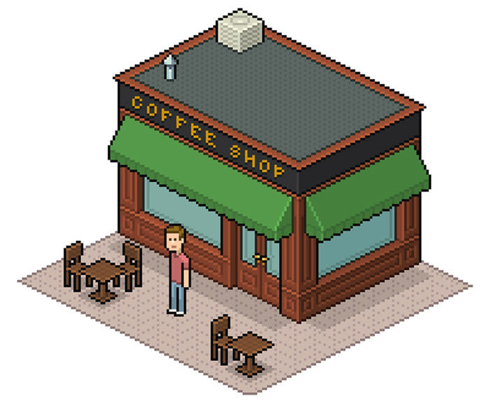 Creating an Isometric Pixel Art Coffee Shop