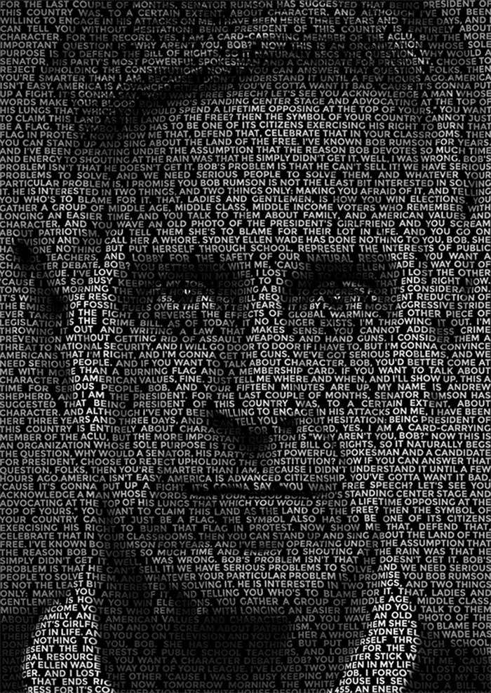 Creating a Text Portrait Effect